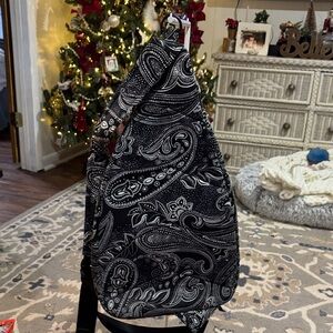 Black and White Paisley Vera Bradley Backpack